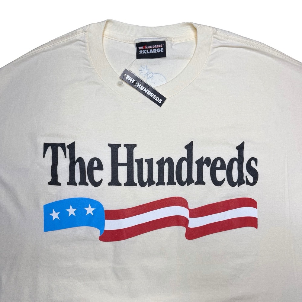 The Hundreds -‎ Vintage 2000s USA flag holiday shirt